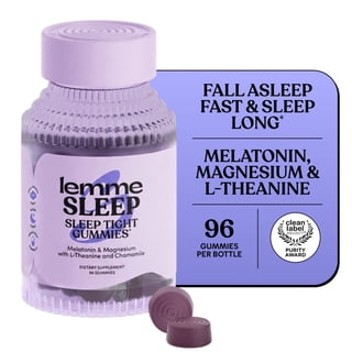 Lemme Sleep Gummies with Vitamin D3, Melatonin, Magnesium & L-Theanine, 96 ct.