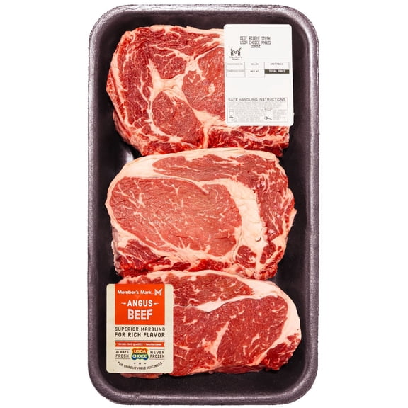 Member's Mark USDA Choice Angus Beef Boneless Ribeye Steak, priced per pound