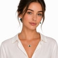 thumbnail image 8 of Pear Cut Lab Gemstone Earring and Necklace Set in Sterling Silver, 8 of 8