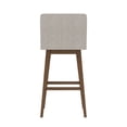thumbnail image 9 of HH2 Home Upholstered Tapered Back Wood Adjustable Height Swivel Bar Stool, 9 of 19