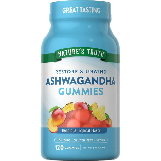 Nature's Truth Restore and Unwind Tropical Ashwagandha Gummies