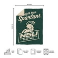 thumbnail image 5 of Logo Brands Norfolk State Spartans Luxe Dreams Throw, 60" x 80", 5 of 6