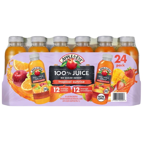 Apple & Eve 100% Juice Tropical Sunrise Variety Pack, 10 fl. oz., 24 pk.