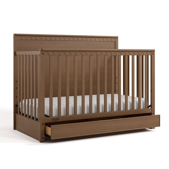 Graco Sasha 5-in-1 Convertible Crib with Drawer, Choose Color