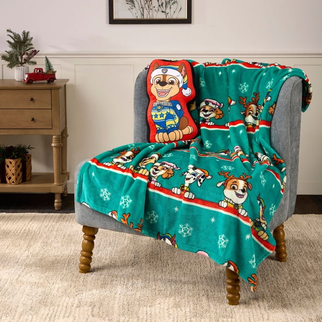 Licensed Character 2-Piece Kids Throw and Pillow Set
