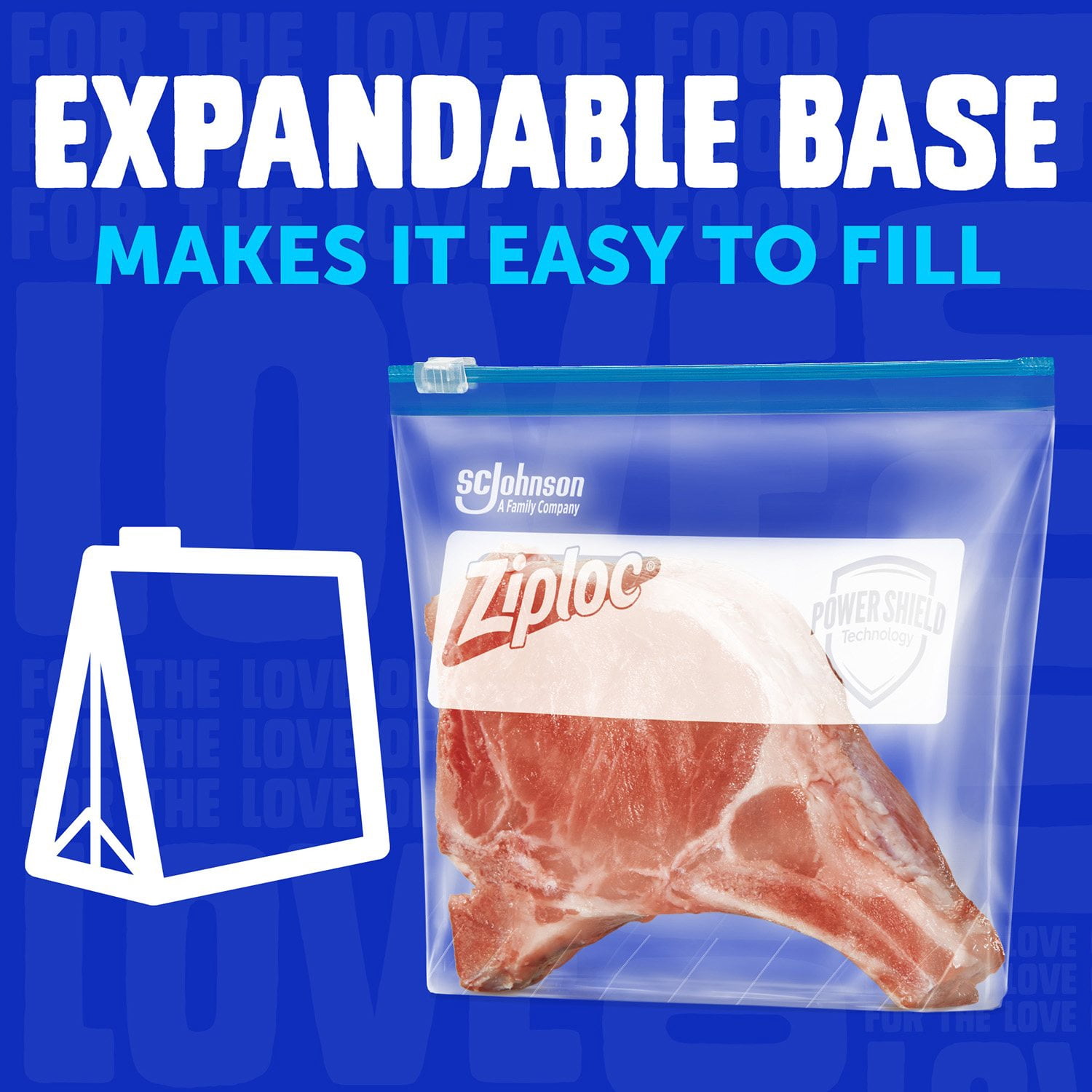 Ziploc Slider Freezer Bags, Variety Pack - Thumbnail 3