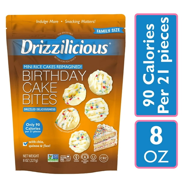 Rice cake & Harry② Drizzilicious Birthday Cake Mini Rice Cakes, 8 oz