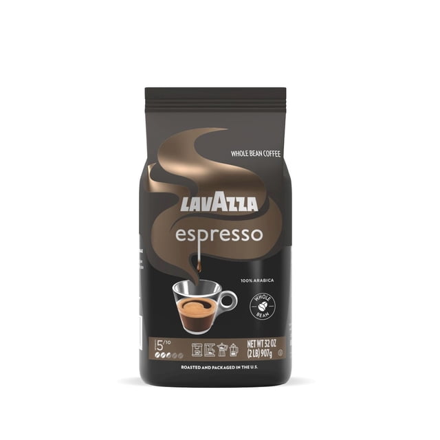 Lavazza Caffe Espresso Medium Roast Whole Bean Coffee, 32 oz.