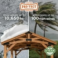 thumbnail image 6 of Backyard Discovery Norwood Cedar Gazebo with PowerPort, Choose Size, 6 of 14