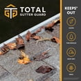 thumbnail image 2 of Total Gutter Guard Stainless Steel Micro-Mesh Gutter Guard Kit, 5" and Smaller, 2 of 9