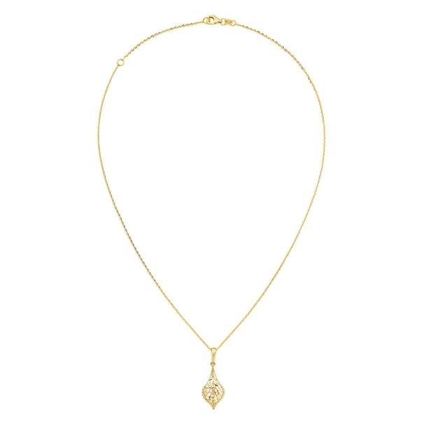 Yellow Gold Tear Drop Lever Earring and Pendant Set in 14K  display picture 3