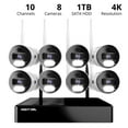 thumbnail image 2 of Night Owl Wi-Fi NVR with 1TB Hard Drive and 8 Plug-In Wireless 4K Cameras, 2 of 12
