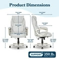 thumbnail image 2 of La-Z-Boy Westley Big & Tall Executive Office Chair With Active Lumbar Support, 2 of 12