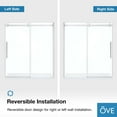 thumbnail image 4 of OVE Decors Bel 70-3/16 - 72-3/16"W x 78-3/4"H Frameless Soft-Close Sliding Shower Door with Clear Glass, 4 of 12