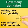 thumbnail image 4 of Nature Made Vitamin D 1000 IU Softgels, 650 ct., 4 of 12