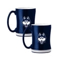 thumbnail image 1 of Logo Brands UConn Huskies 14oz Relief Mug Set, 1 of 5