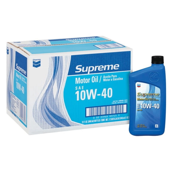 Chevron Supreme 10W40 (12/1 QT) Conventional Motor Oil