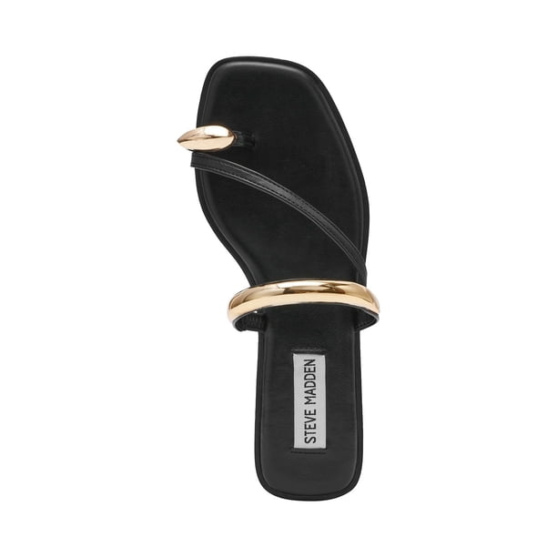 steve madden symone leather toe loop ankle wrap dress sandals Steve Madden Symone Leather Toe Loop Ankle Wrap Dress Sandals, Size 8.5 - Black (1 pair) Delivery or Pickup Near Me