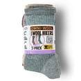 thumbnail image 2 of Omniwool Ladies 3 Pack Crew Hiker Sock, 2 of 11