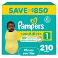 thumbnail image 1 of Pampers Swaddlers Diapers, Sizes Newborn-8, 1 of 16