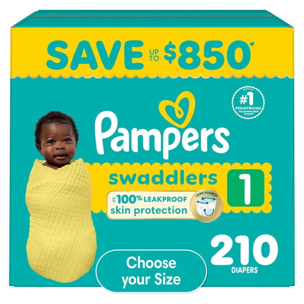 Pampers Swaddlers Diapers, Sizes Newborn-8 - Samsclub.com