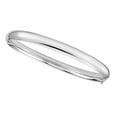 thumbnail image 2 of High Polished Hollow Bangle Bracelet in 14K Gold, 2 of 5