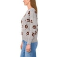 thumbnail image 3 of Vince Camuto Women's Game Day Crewneck Sweater, 3 of 4