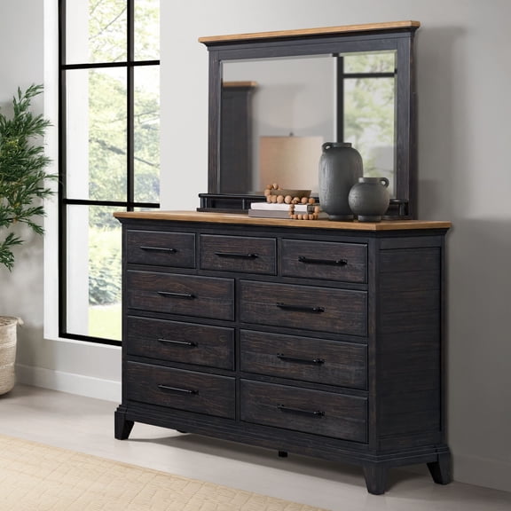 Society Den Johnshaven Dresser and Mirror Set