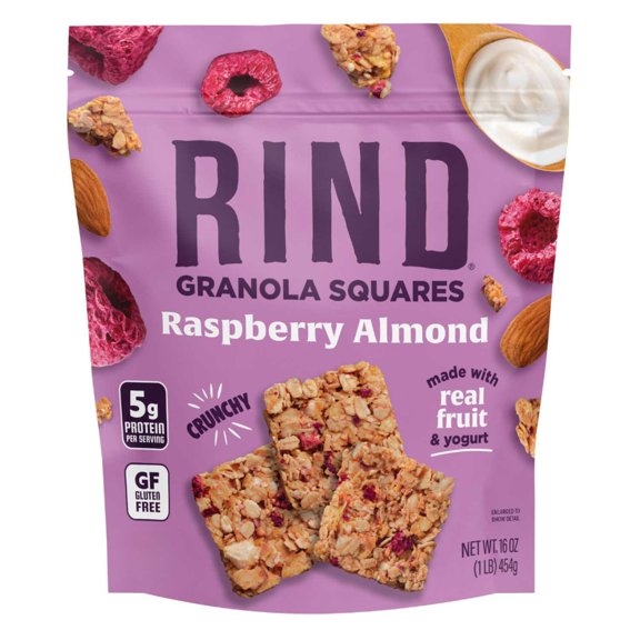 Rind Granola Squares, Raspberry Almond, 16 oz.