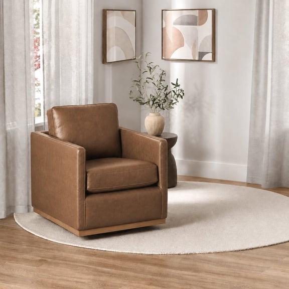 Member's Mark Modern Classic Leather Swivel Chair