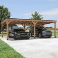 thumbnail image 1 of Backyard Discovery Arcadia Cedar Gazebo with PowerPort, Choose Size, 1 of 9