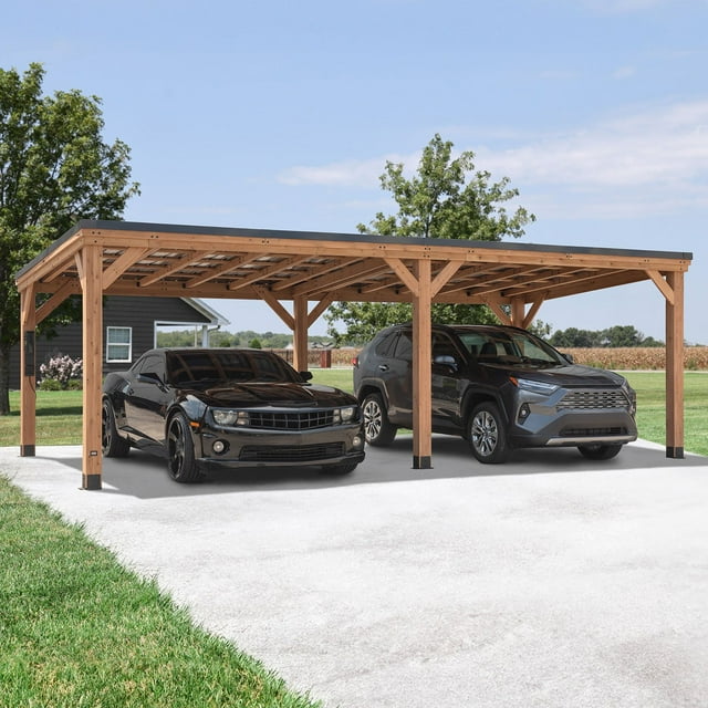 Backyard Discovery Arcadia Cedar Gazebo with PowerPort, Choose Size