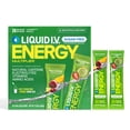 thumbnail image 1 of Liquid I.V. Sugar-Free Hydration + Energy Electrolyte Powder Drink Mix, Fruit Punch & Strawberry Kiwi Variety Pack, 26 pk., 1 of 9