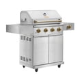 thumbnail image 3 of Gordon Ramsay Collections THOR Kitchen Outdoor Stainless Steel 4-Burner Gas Grill w/ Cover, 3 of 10