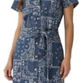 thumbnail image 6 of Frye Women's Belted Denim Mini Dress, 6 of 9