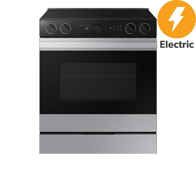 Samsung Bespoke 6.3 cu. ft. Slide-In Electric Range with Illuminated Safety Knobs