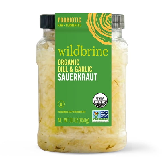 Wildbrine Organic Dill & Garlic Sauerkraut, 30 oz.