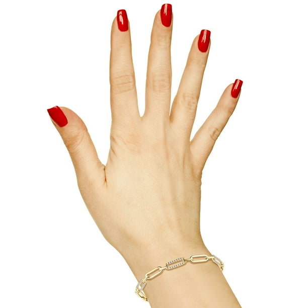 0.45 CT. T.W. Diamond Fashion Bracelet in 14K Yellow Gold