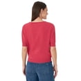 thumbnail image 3 of Sam Edelman Women's Short Sleeve V-Neck Sweater, 3 of 8