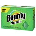thumbnail image 2 of Bounty 1-Ply Paper Napkins, White, 12.1" x 12"  600 ct., 2 of 6