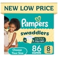 thumbnail image 1 of Pampers Swaddlers Ultra Diapers, Sizes Newborn-8, 1 of 14