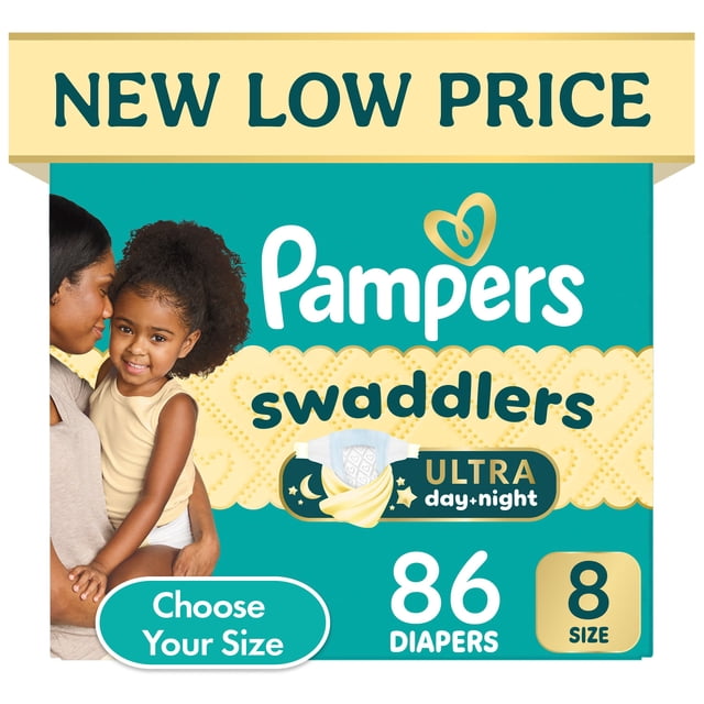 Pampers Swaddlers Ultra Diapers, Sizes Newborn-8