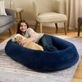 thumbnail image 1 of Snuggle Cuddler Oversized Plush Human Dog Bed, 1 of 7