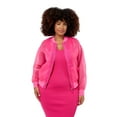 thumbnail image 5 of Edited by Remi Bader Women's Sheer Bomber Jacket, 5 of 10