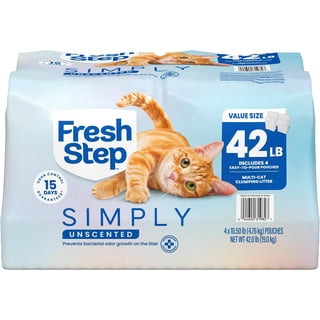 Fresh Step, Simply Unscented Multi Cat Clumping Litter, 42 lbs.