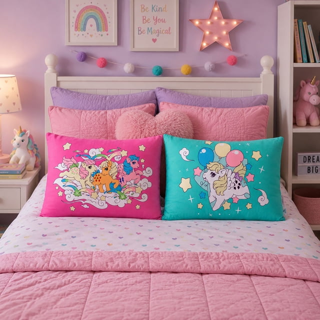 Kids Licensed 2-Pack Cloud Plush Pillow Set, 20" x 26"