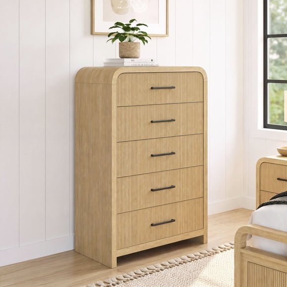 Society Den Woodridge 5-Drawer Chest in Natural