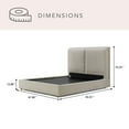 thumbnail image 3 of details by Becki Owens Harper Upholstered Bed Frame, Assorted Colors & Sizes, 3 of 15
