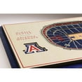 thumbnail image 4 of YouTheFan Arizona Wildcats 17"x13" 3D 5 Layer Stadium View Wall Art, 4 of 5