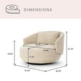 thumbnail image 3 of Cole & Rye Oversized Swivel Chair, 3 of 11